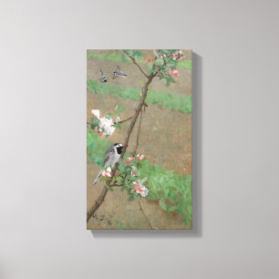 Impressão Em Tela Bruno Andreas Liljefors Vintage White Wagtails