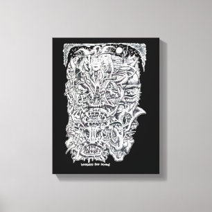 Impressão Em Tela Bruxas e Diabos, por Brian Benson.