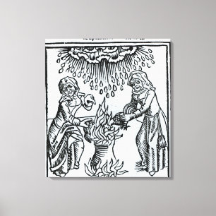 Impressão Em Tela Bruxas que fazem um período, 1489