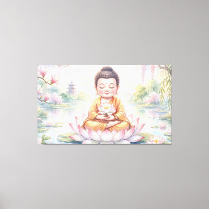 Impressão Em Tela Buda Bebê