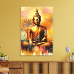 Impressão Em Tela Buda Espiritual
