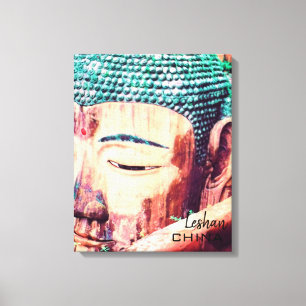 Impressão Em Tela Buda Giant viagem da China Leshan