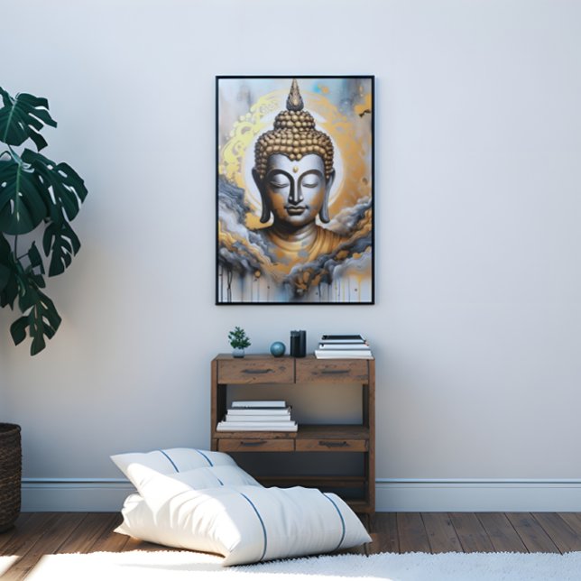 Impressão Em Tela Buda iluminada (Enlightened Buddha Canvas Print)