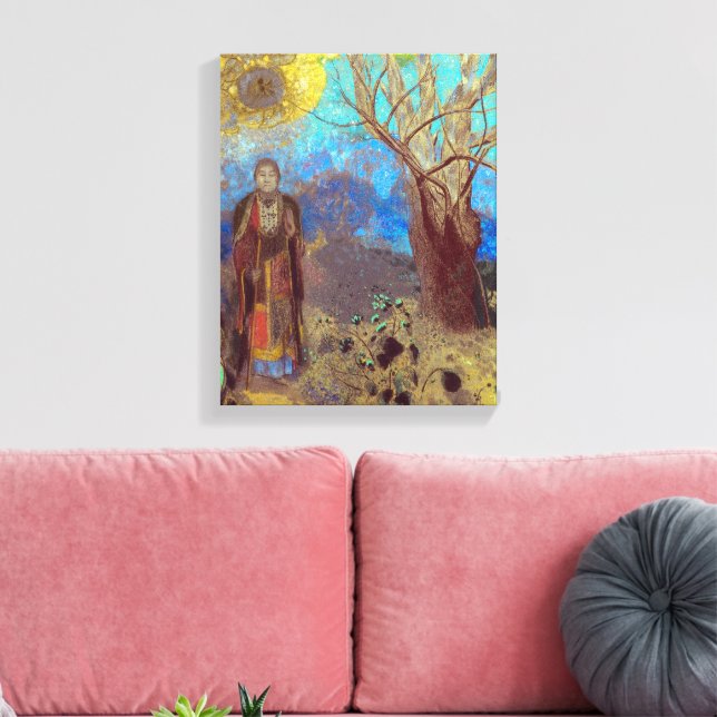 Impressão Em Tela Buda | Odilon Redon | (Insitu(Sala de estar))