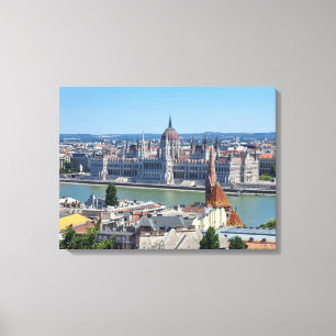 Impressão Em Tela Budapest Húngaro Parlamento vê a tela impressa