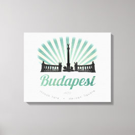 Impressão Em Tela Budapeste, Hungria, Praça de Herói, poster magia