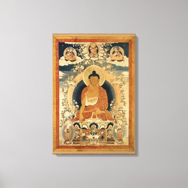 Impressão Em Tela Buddha Shakyamuni Thangka (Frente)