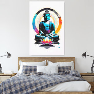 Impressão Em Tela Buddha Zen Art