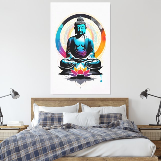 Impressão Em Tela Buddha Zen Art (Insitu(Quarto))