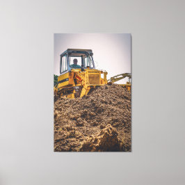 Impressão Em Tela Buldozer internacional 100B