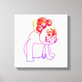 Impressão Em Tela Bulldog French Buldog Puppy Sweet Dog Solteiro