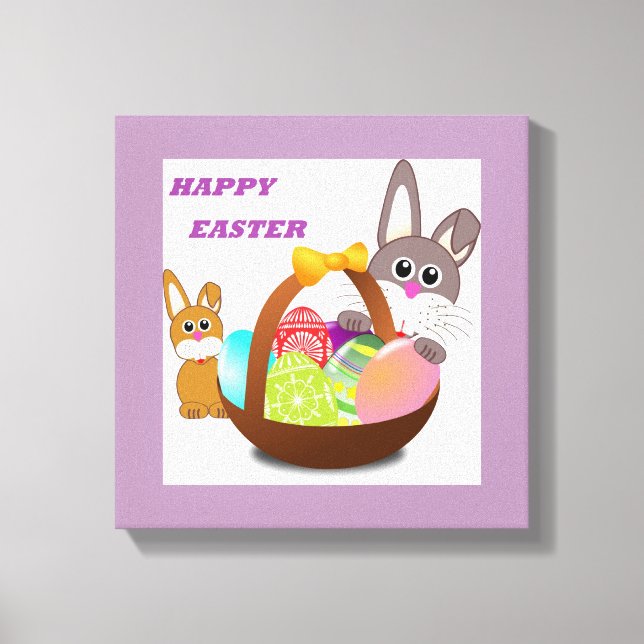 IMPRESSÃO EM TELA BUNNY "FELZ PASCOA" (Frente)