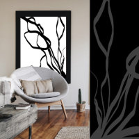 Buquê Blanc: Abstrato branco e preto