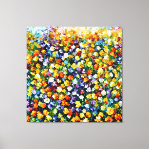 Impressão Em Tela Buquê de campo