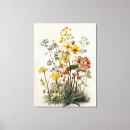 Impressão Em Tela Buquê de Prado de Flores Silvestres