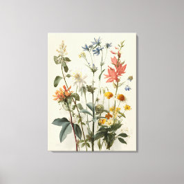 Impressão Em Tela Buquê de Prado de Flores Silvestres