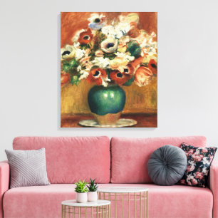 Impressão Em Tela Buquê Floral Cottagecore Renoir Arte Fina