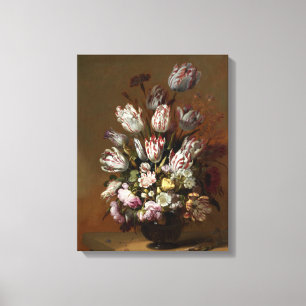 Impressão Em Tela Buquê Floral - Vintage Dutch Fine Art Still Life
