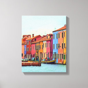 Impressão Em Tela BURANO - Veneza da laguna veneziana - Burano
