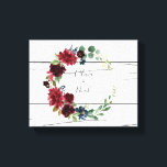 Impressão Em Tela Burgundy Floral Elegante Nomes Russos<br><div class="desc">Flores burgundy doces com elegância doce e uma dica de rusticidade com o doce fundo branco. Isto fará uma bela peça decorativa pendurada na sua parede.</div>