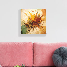 Impressão Em Tela Burst Terrestre: arte de abertura de abstrato