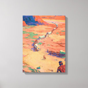 Impressão Em Tela Buscando os intrusos por Maynard Dixon