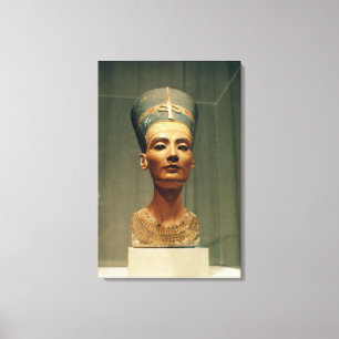Impressão Em Tela Busto da rainha Nefertiti, vista dianteira