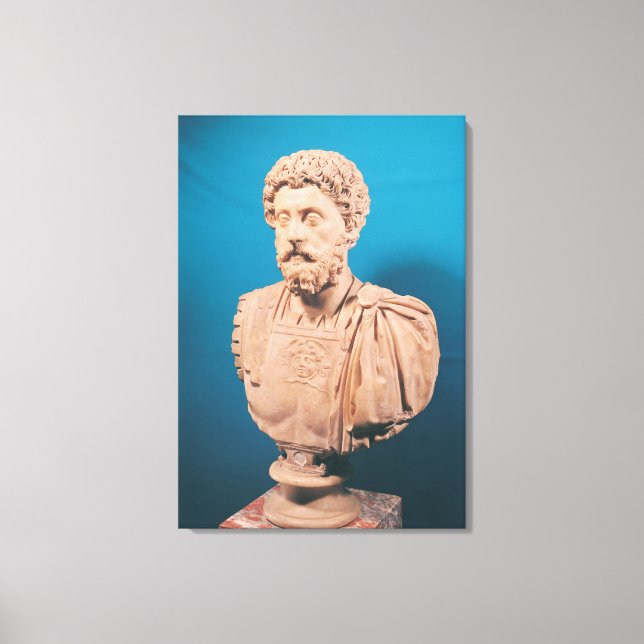 Impressão Em Tela Busto de Marcus Aurelius (Frente)