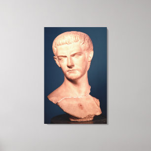 Impressão Em Tela Busto do Imperador Caligula da Trácia, c.39-40 AD