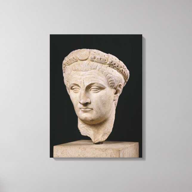 Impressão Em Tela Busto do Imperador Claudius de Thasos (Frente)