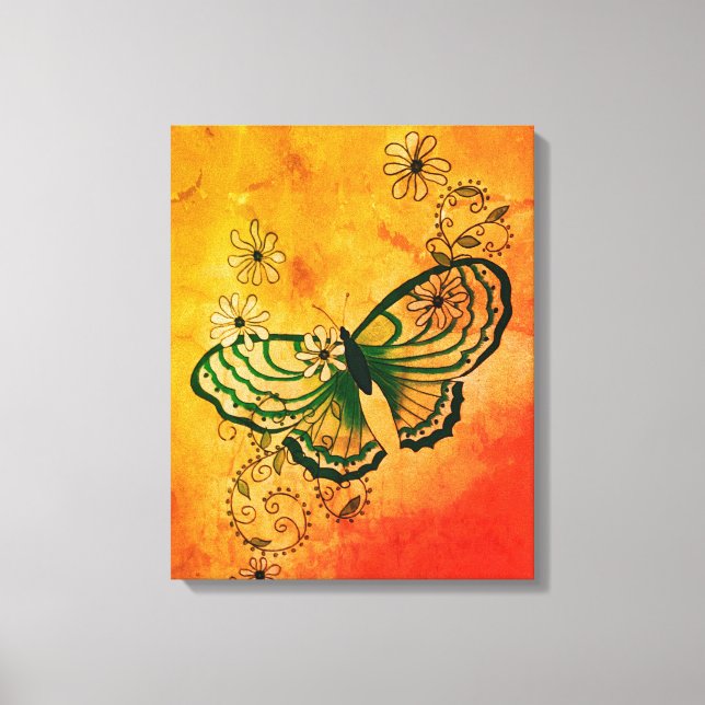 Impressão Em Tela Butterfly (Frente)