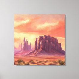 Impressão Em Tela Button Colorful Monument Valley