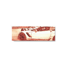 C7R Corvette Z06 2016 Sketch em vermelho quente