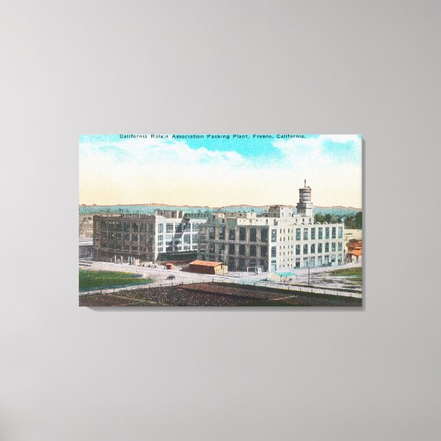 Impressão Em Tela CA Raisin Association Packing Plant (Frente)