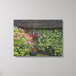 Impressão Em Tela Cabana de colmo, Adare, Condado de Limerick,