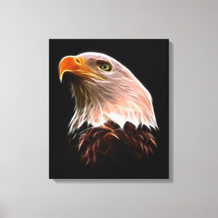 Impressão Em Tela Cabeça americana da águia americana