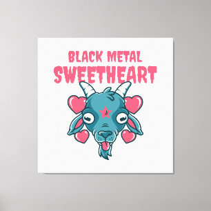Impressão Em Tela Cabeça de Bode Baphomet Fofa