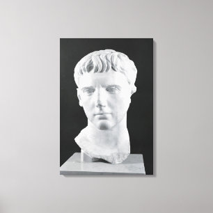 Impressão Em Tela Cabeça de Caesar Augustus
