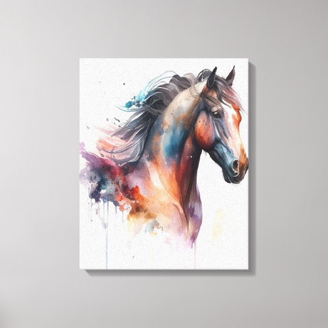 Impressão Em Tela cabeça de cavalo Wall art (Frente)