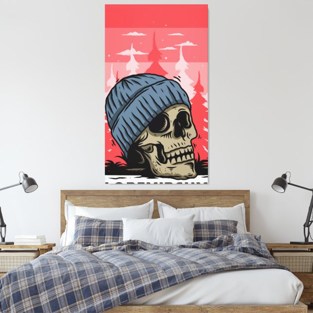 Impressão Em Tela Cabeça de crânio (Insitu(Quarto))