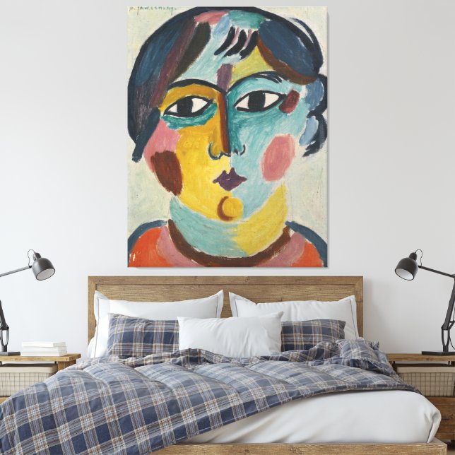 Impressão Em Tela Cabeça de menina – A asiática (Insitu(Quarto))