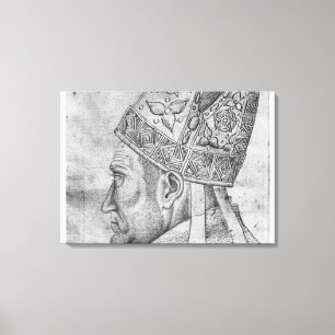 Impressão Em Tela Cabeça de um bishop, o do álbum de Vallardi