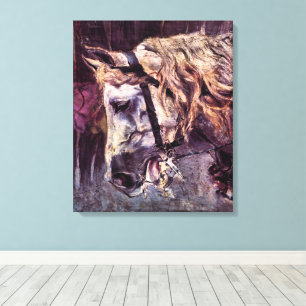 Impressão Em Tela Cabeça de um Cavalo por Giovanni Boldini, Arte Ant