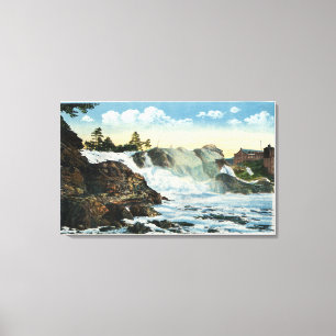 Impressão Em Tela Cabeça e ancião indianos da opinião das quedas