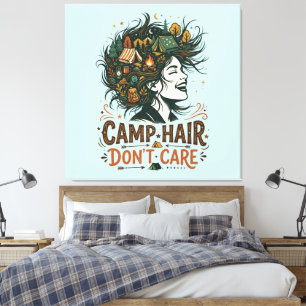 Impressão Em Tela Cabelo de Acampamento Não Liga