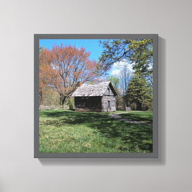 Impressão Em Tela Cabina de diário russo de 12" x 12" (Frente)