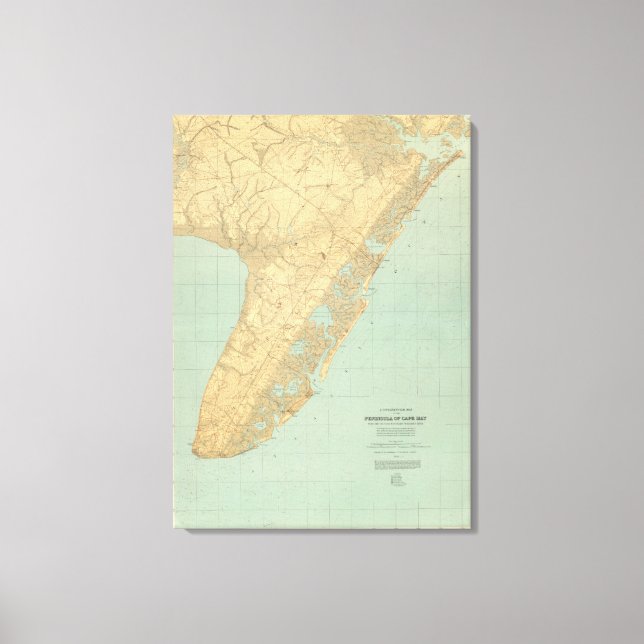 Impressão Em Tela Cabo May, Nova Jersey (Frente)