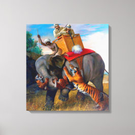 Impressão Em Tela Caça ao Tigre Briton Rivière 1920   