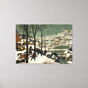 Impressão Em Tela Caçadores da neve por Pieter Bruegel, o Velho