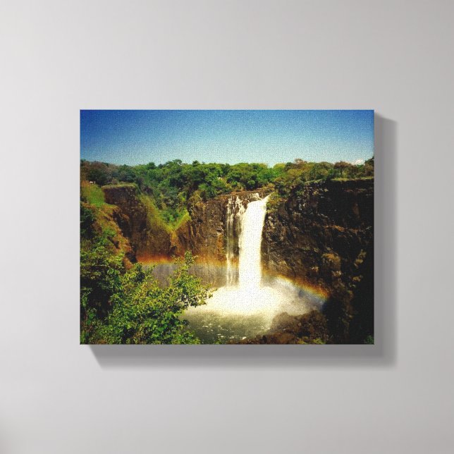 Impressão Em Tela cachoeira victoria arco-íris tela (Frente)